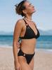 2024 Trendy European & American Sexy Backless Push-Up Bikini Swimsuit for Women