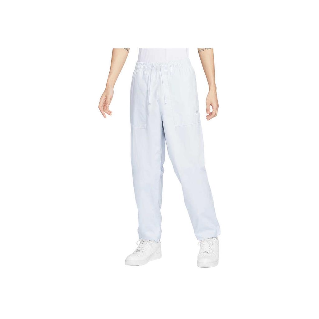 Nike Solid Color Simple Loose Casual Pants Men Bottoms White FN3097-043