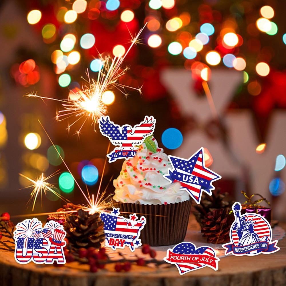 Day Independence American Decorative Fragments For Celebration And Event