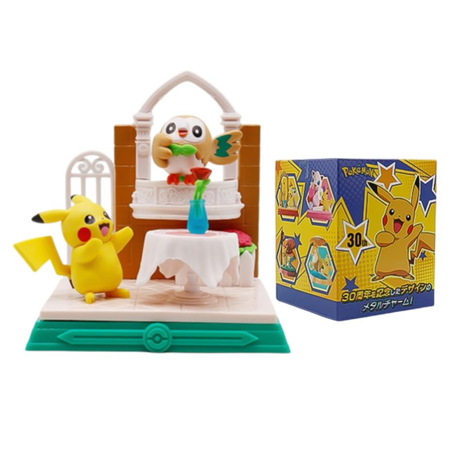 1-6pcs Pok É Mon Blind Box 30th Anniversary Commemorative Edition Pikachu Anime Models Desktop Decorations Pok É Mon Toys Gifts