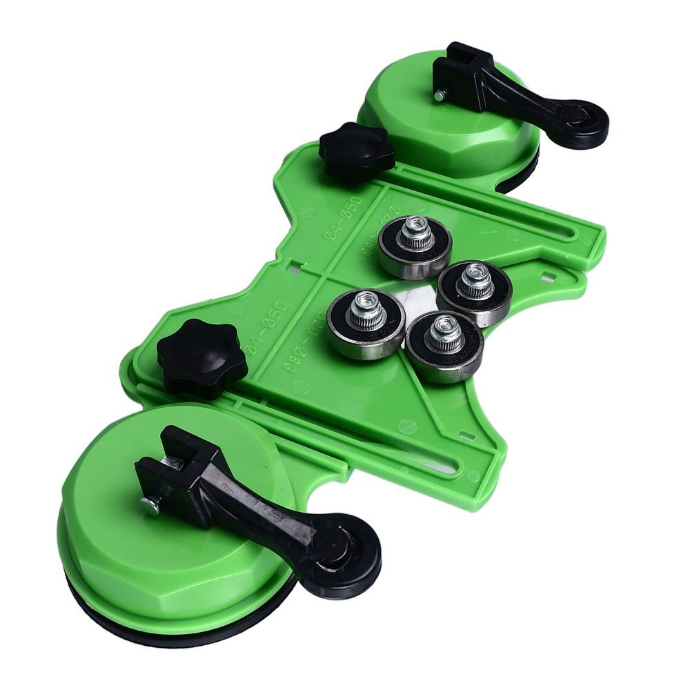 Portable Hole Saw Guide Double Vacuum Suction Bases Tile Hole Cutter For Marble Locating