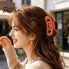 Durable Hair Claw Halloween Themed Claw, Hollow Pumpkin Design Clip, Strong Clip Grip Shower Back Head for Party Daily Wear