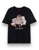 Pusheen short sleeved tshirt unisex black official merch