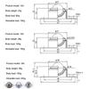 1Pcs CY-15A CY-25A Swivel Ball Caster Wheel 304 Carbon Steel Nickel Plated Universal Ball Caster 360 Degree Swivel