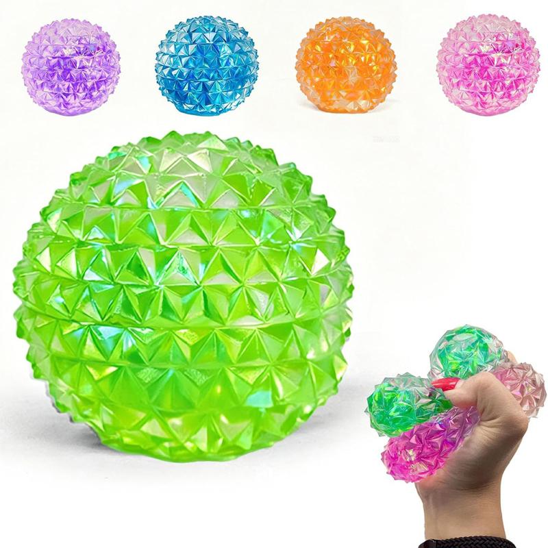 Colorful Diamond Shiny Squeeze Balls Cute Squishy Slow Rebound Sensory Fidget Toys Stress Relief Soft Stretchy Durable Toys New