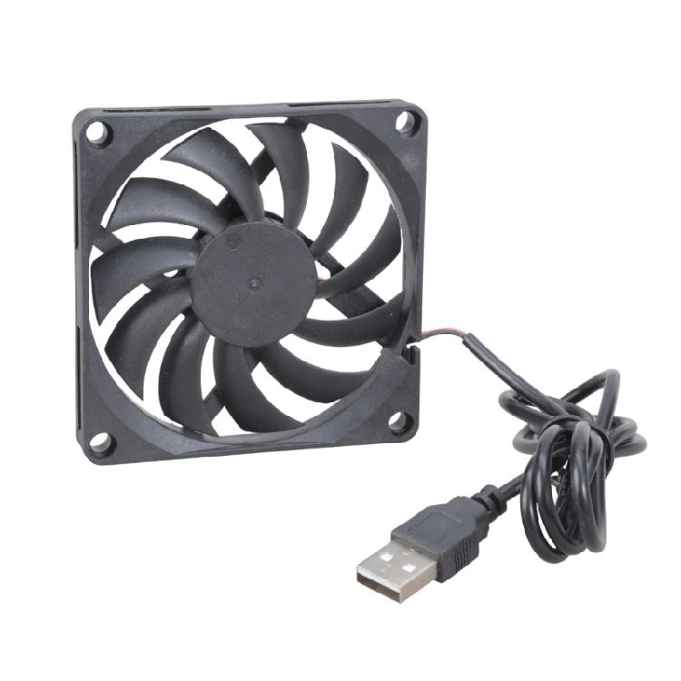 Powerful 13CFM 80mm 80x80x10mm Brushless USB Cooling Fan For PC CPU Cabinet Temperature Control Electronic