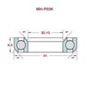 Bicycle Headset Bearing MH-P03K Hot Sale MTB Bike Accessories For Giant 36/45° Bevel Angle 30.15x 41x6.5mm Repair Replacemnece