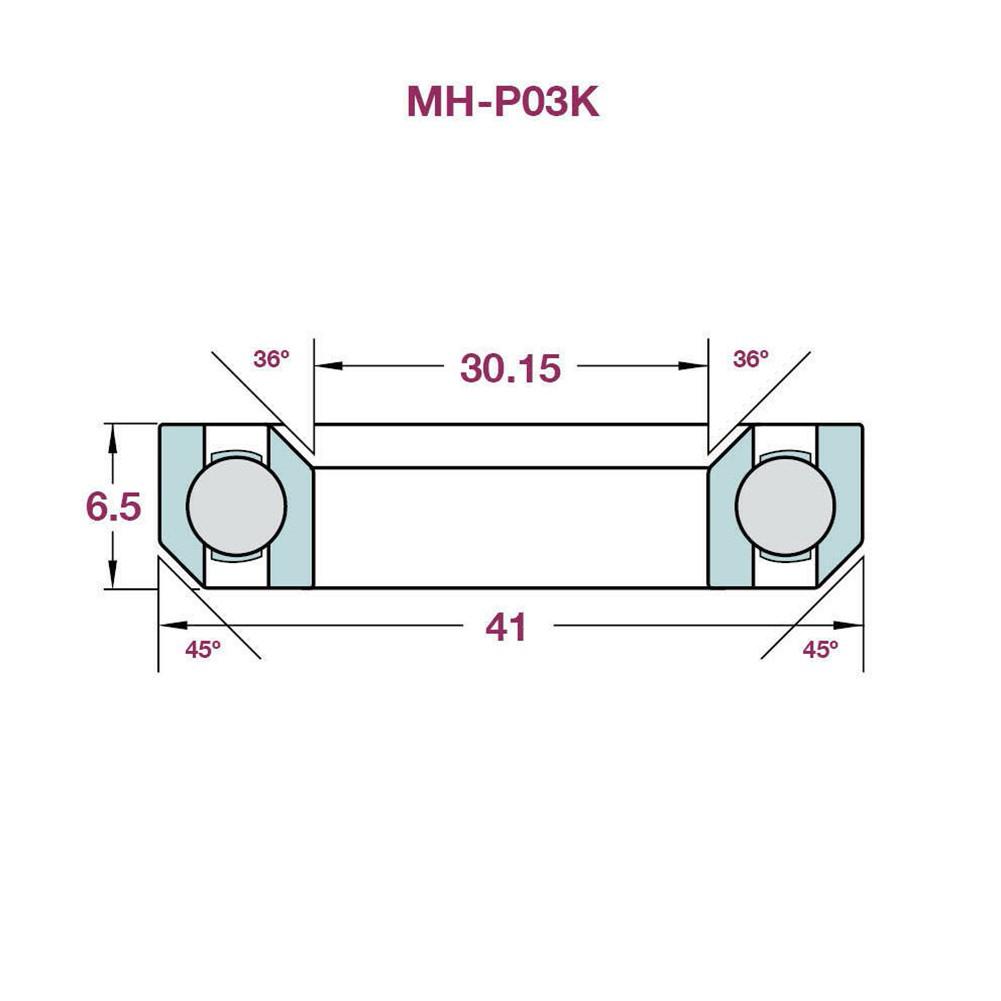 Bicycle Headset Bearing MH-P03K Hot Sale MTB Bike Accessories For Giant 36/45° Bevel Angle 30.15x 41x6.5mm Repair Replacemnece