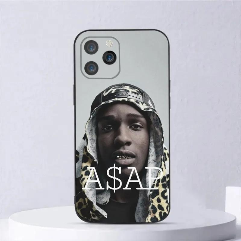 Popular Rapper ASAP Rocky Phone Case For iPhone 16 15 14 13 12 11 Pro Max Mini X XS XR SE 7 8 Plus Shockproof Soft Cover Fundas