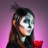 Halloween Terrifying Skull Hand Bone Rose Hair Clip - Unique Mesh Side Clip, Perfect Decoration for Halloween Ball