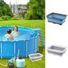 Bacia de Pés Portátil Banho Conveniente para Mergulho dos Pés para Piscina Praia Banho Dobrável para Mergulho dos Pés para Escada de Entrada da Piscina