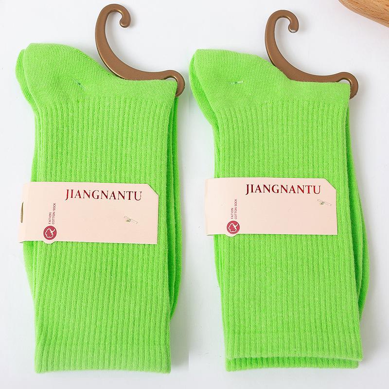 Fashion Cotton Candy Color Stack Socks