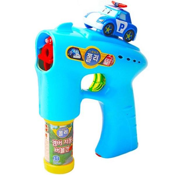Robocar Poly Automatic Bubble Gun, BluePopular Korean Dolls and Toys