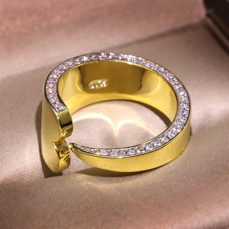 Resizable Size Silver Fingers Thumb Ring Opening Unisex Jewelry Top Quality Unique Smooth Geometric Ring