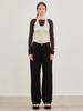 LE Straight-Fit Denim Pants (Black)