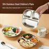 Shengjia 304 Stainless Steel Divided Cartoon Kids' Meal Plate
