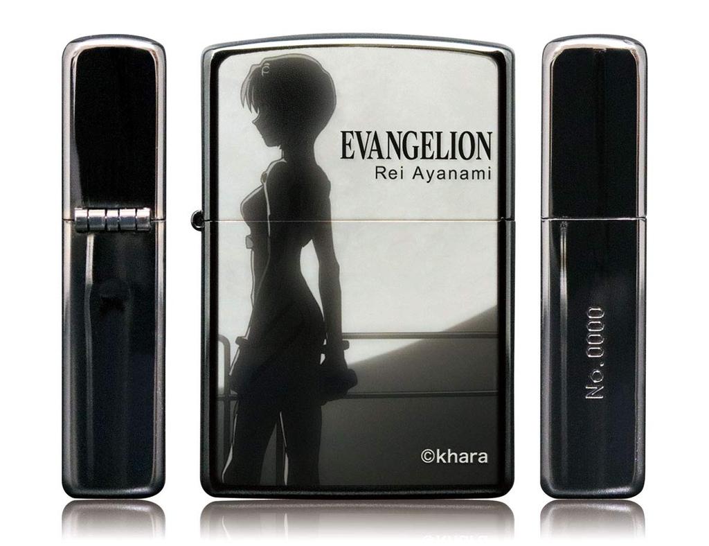 ZIPPO Lighter New Theatrical Edition Rei with Moon - Evangelion - (Official Import)