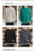 Men's Trendy Plus Velvet Thick Knitwear - Warm, Loose, Plain Color, Round Neck