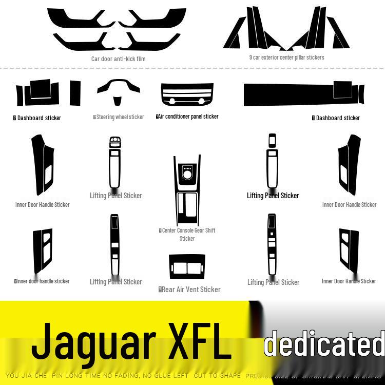 Jaguar XFL (2017-2020) Película Protetora Interior de Fibra de Carbono