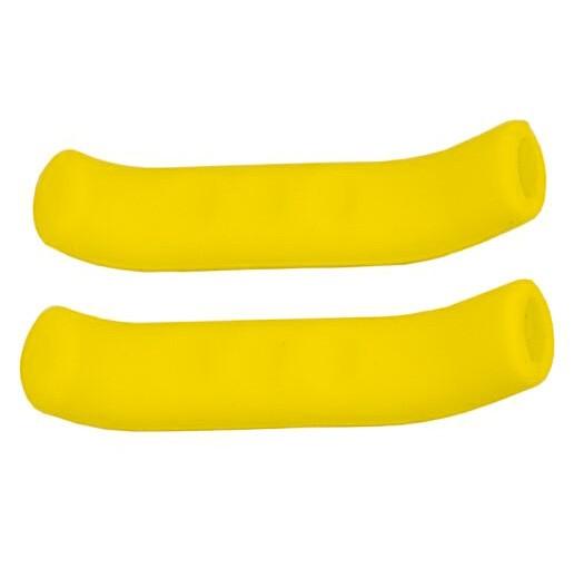

MTB Cycling Bicycle HandBar Grip Brake Lever Soft Silicone Covers Protector Kit жовтий
