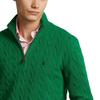 Polo Ralph Lauren Solid Color Stand Collar Half Zip Long Sleeve Cable Knit Sweater Men Sweater 710876766-004