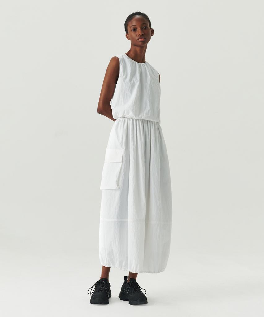 Leuba Cargo Layered String Dress - White