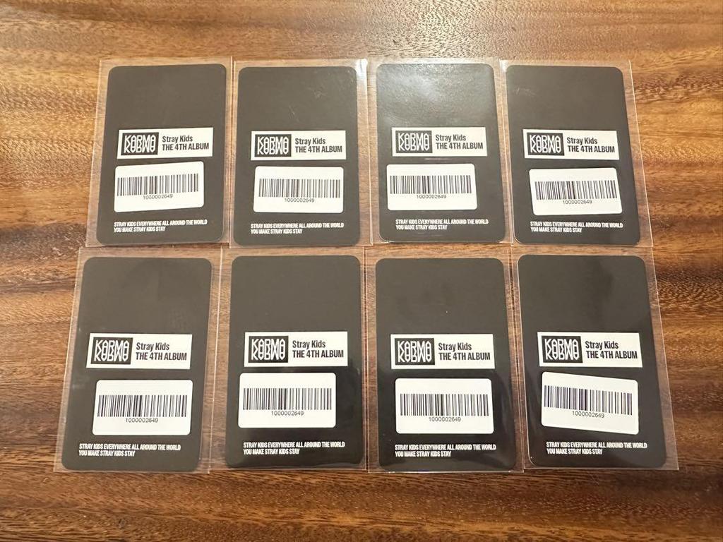 [USED] Stray Kids 4th Album Trading Card Complete KARMA FANS Bonus