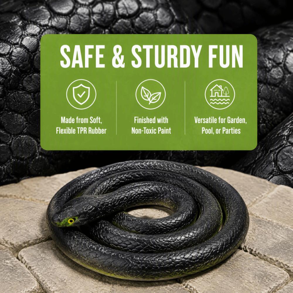 Lifelike Fake Snake Realistic Snake Model Joke Toys Halloween Prank Props Scare Toy Garden Decor
