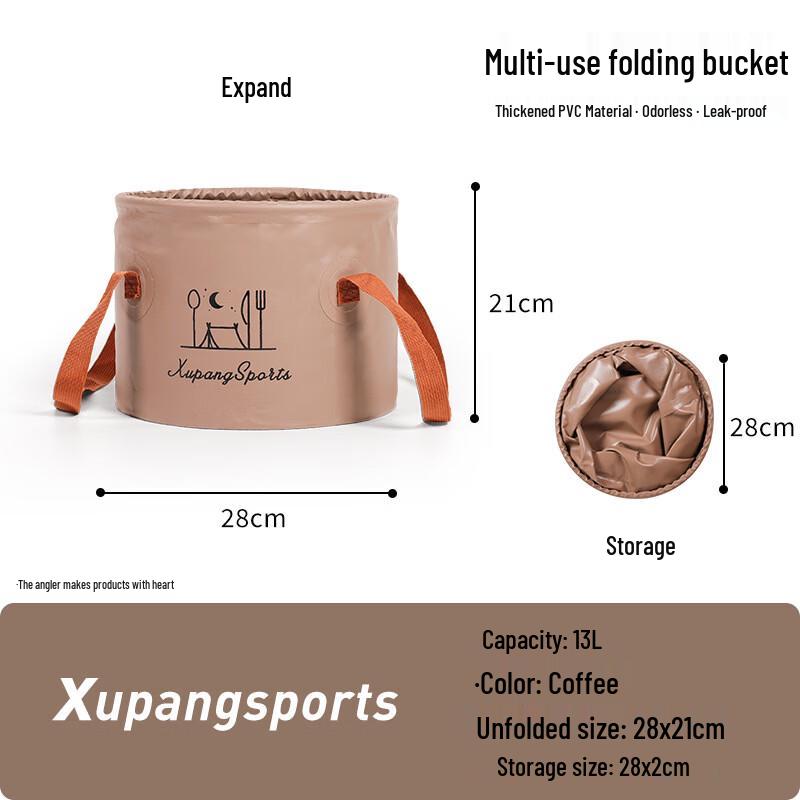 Portable Folding Outdoor Bucket 13L