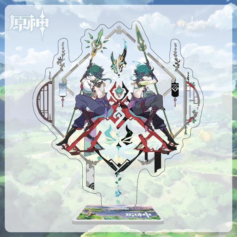 16cm Height  Acrylic Large Stand-up Display Featuring Characters From Mondstadt, Liyue, and Inazuma In Genshin Impact