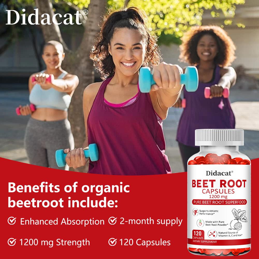 Vitamine Biologiche, Estratto di Barbabietola Super Potente, 1200 mg, 120 Capsule