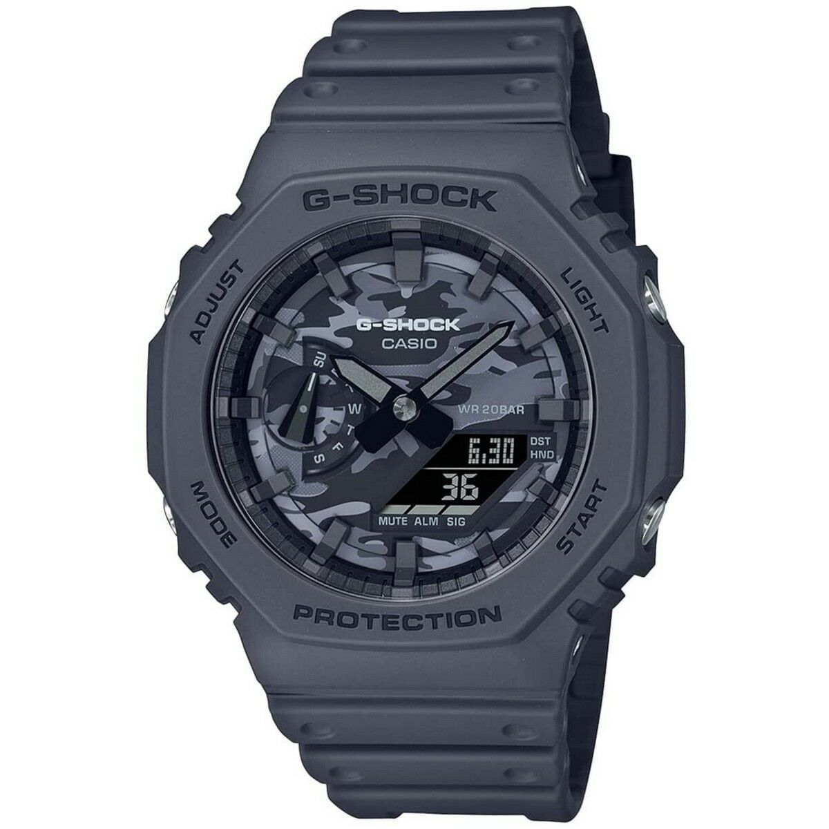 

Мужские часы Casio G-Shock OAK — СЕРИЯ CAMO (Ø 44,5 мм) TU прозрачный