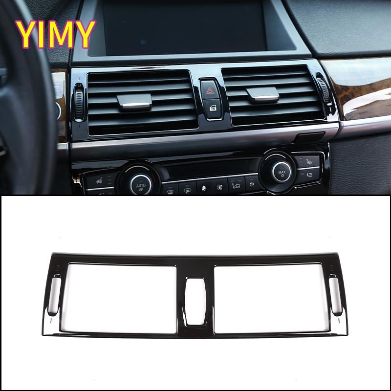 For BMW X5 X6 E70 E71 2008-2013 ABS Plastic Car Styling Gear Shift Central Control Panel Air Vent Outlet Cover Interior