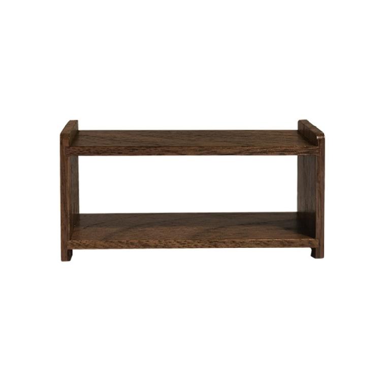 Wood Bookshelf 1:12 Realistic Model Cabinet Decorative Pretend Play Toy