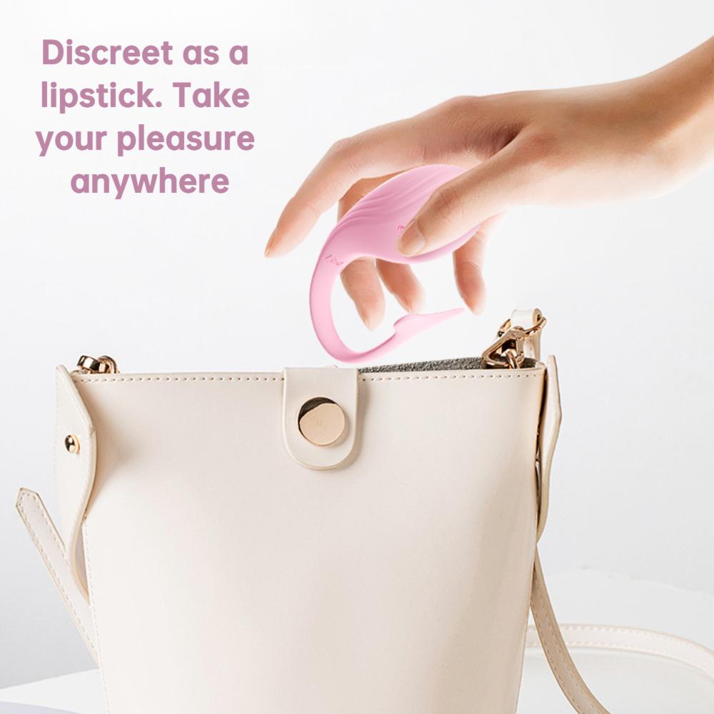 APP-Controlled Wearable Vibrator for Women with 9 Vibration Modes. Wireless Remote G-spot & Clitoral Stimulator, Waterproof Design for Couples Play