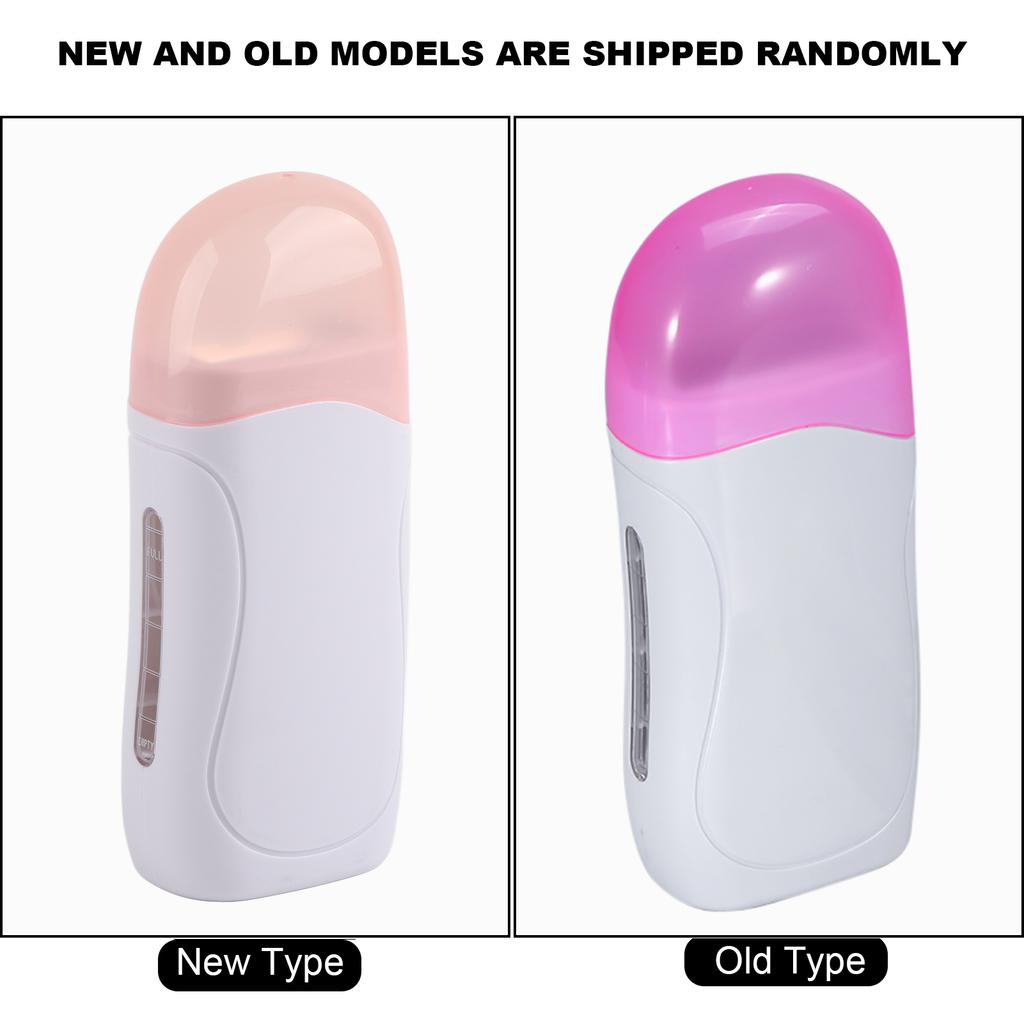 2 Typen Single Fashion Haarentfernung Enthaarungswachs-Heizgerät 40 W Hochleistungs-Rosa-Deckel