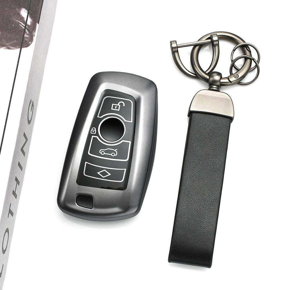 For Bmw M3 M4 E34 F20 F30 F18 F25 1 3 5 7 Series X1 X3 X4 X5 F10 F15 F16 Gun Grey Tpu Shell Fob Accessories Car Key Case Cover