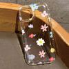 Floral Flower Print Clear Phone Case For Samsung Galaxy S25 Ultra S24 S23 S22 Plus S21 FE A55 A35 A15 A34 A54 A33 A53 A52 Cover