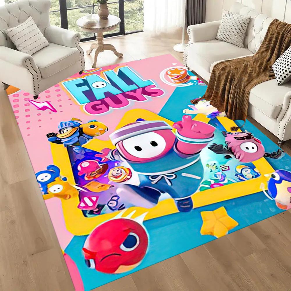 Fall Guys Adventure 1 Square rugs are a great choice for living rooms, bedrooms, home décor, and as gifts