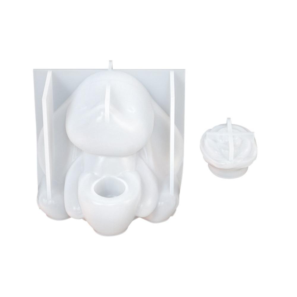 

Cartoon Easter Bunny Silicone Mold Heat Resistant Bunny Candle Mold Epoxy Resin Casting