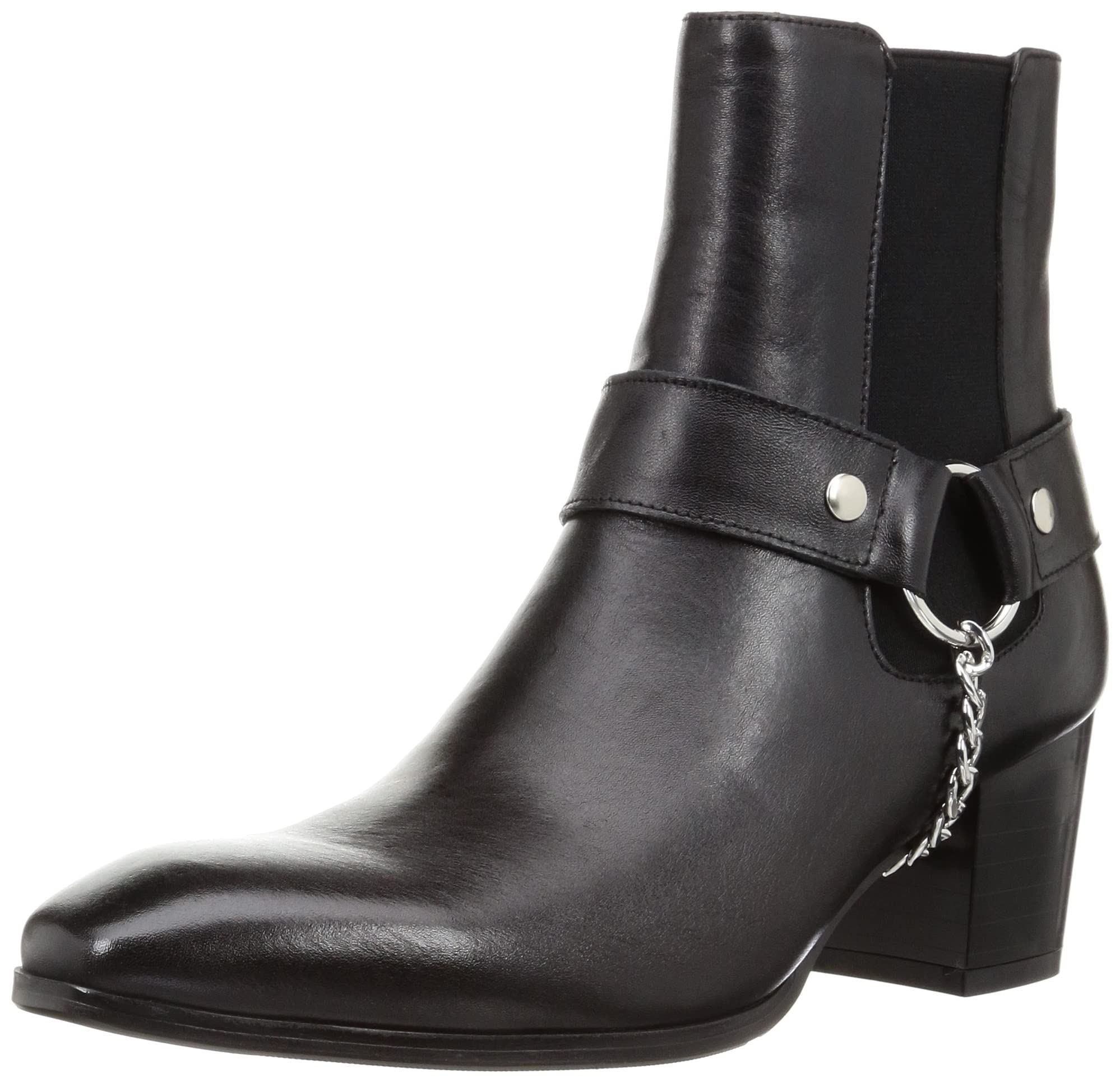 

Endevice Короткий каблук Натуральная кожа Боковая элегантная Съемное кольцо Размер 40 ELB660-2 Мужские ботинки, Кожа, Горе, Силуэт, Цепь, Черный, (25,0 см) чёрный