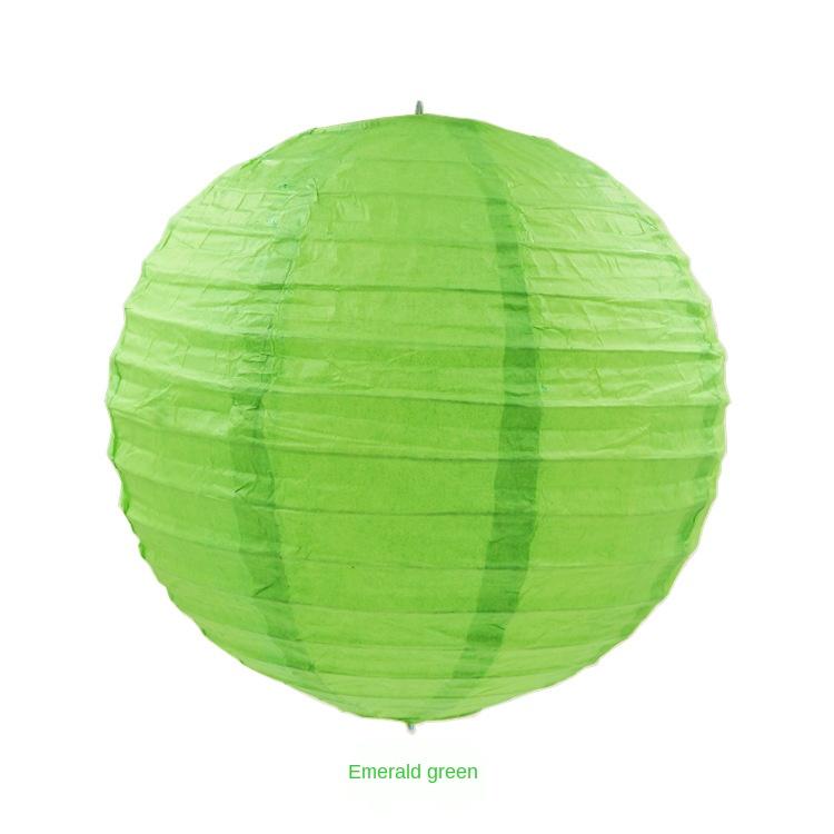 20cm Birthday Wedding Round Chinese Decoration Mid Autumn Paper Lantern Indoor Hanging Lantern Ball Yellow White Orange Lantern