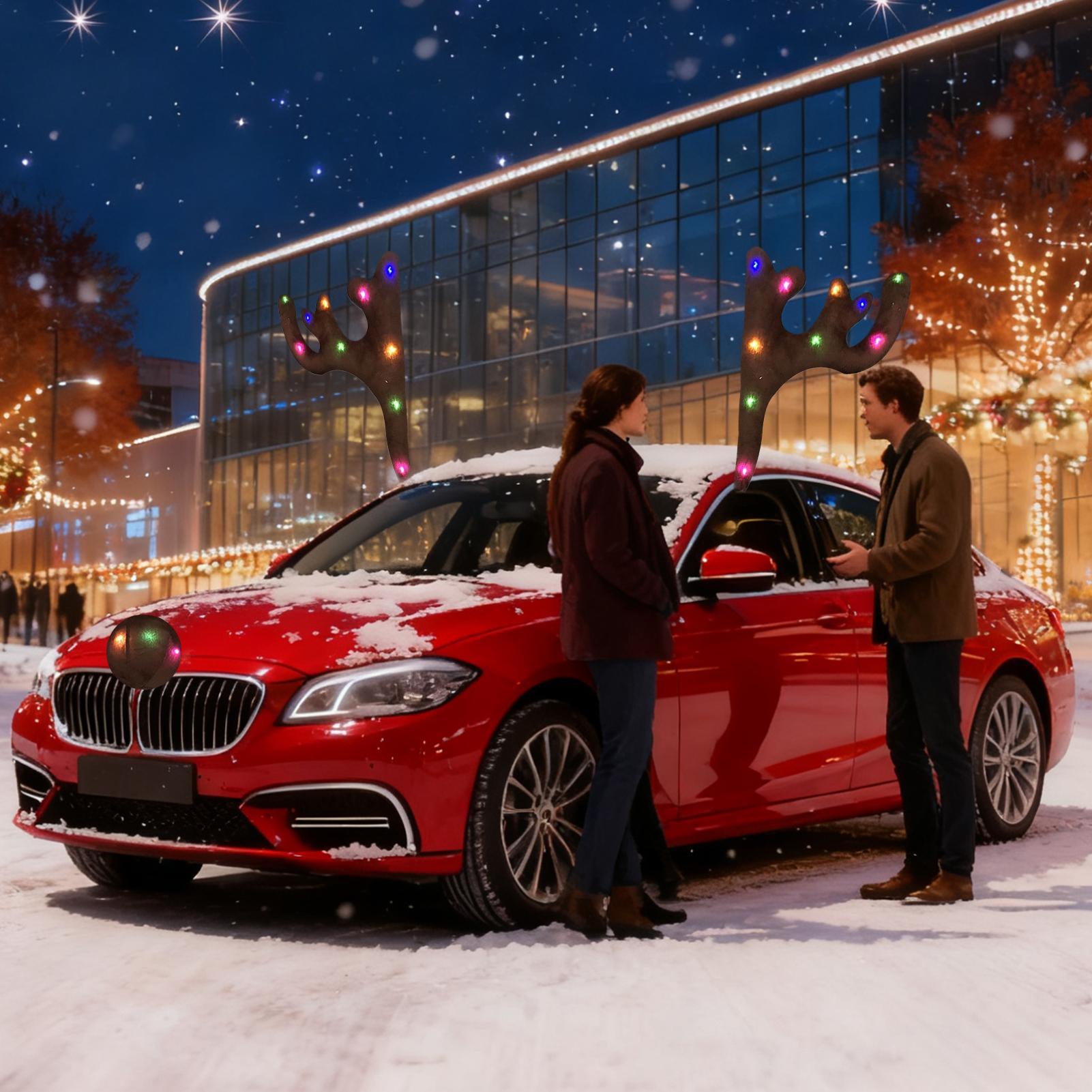 

Car Reindeer Decoration Christmas Vehicle Exterior Decoration With LED Light Holiday Vehicle Roof Decor For SUVs Trucks RVs CHINA