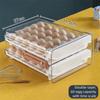Space Saving Egg Fresh Storage Box Large Capacity Drawer Style Egg Storage Box  Food Preservation
