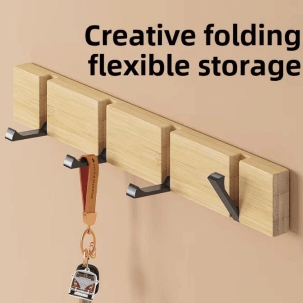 Creative Door Back Hook Rack 3/4/5 Hooks Towel Rack Sundries Storage Holder  Kitchen Use