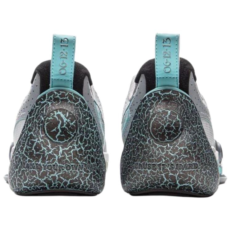 Li Ning Abriebfeste Dämpfung Niedrige Basketballschuhe Herren Grau Blau ABAV001-13