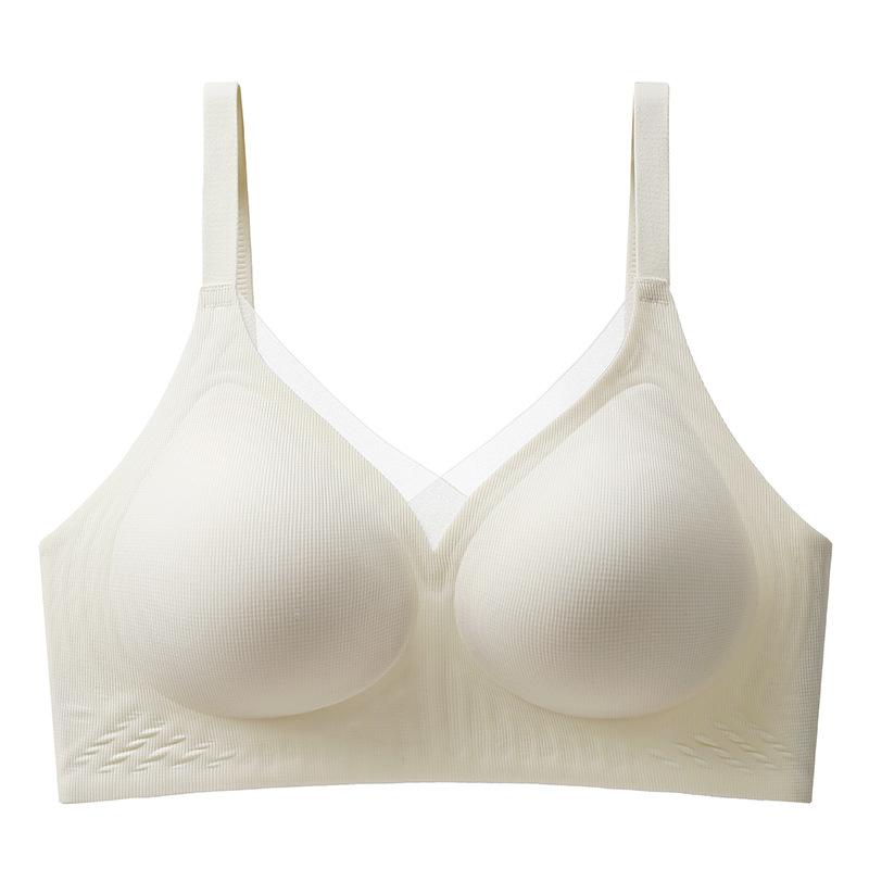 

Traceless no steel ring sling with sub-breasts, anti-sagging, no traces, small breasts, sleep sports bra, thin m=ab through cup (recommended 42.5-50kg )