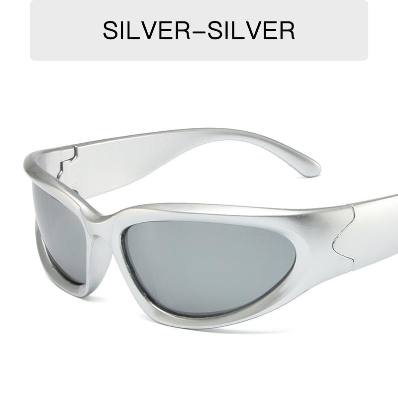 Future Style Cat Eye Sunglasses With Uv Protection For Outdoor Cycling And Street Fashion