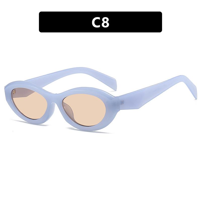 Small Frame Cat Eye Sunglasses Simple Fashion Sunglasses Trendy Concave Sunglasses