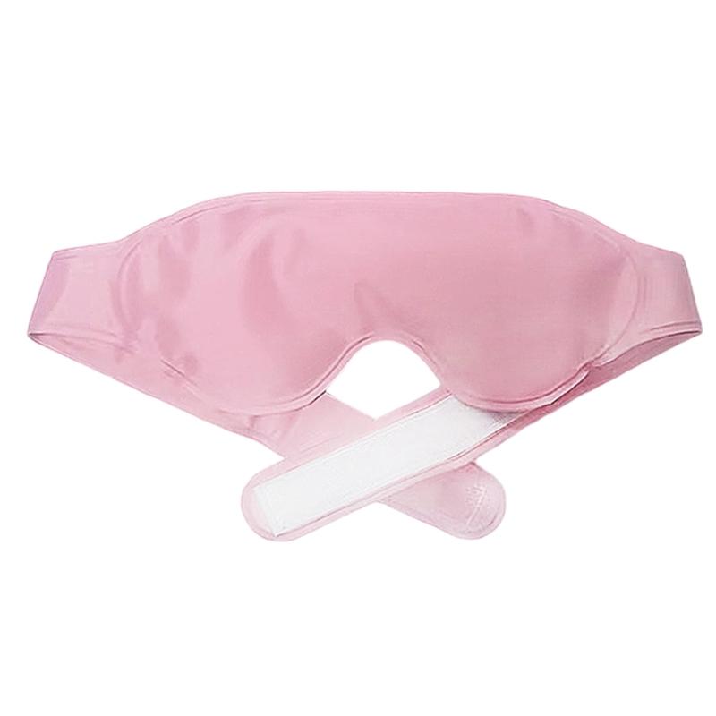 

Cold Eye Mask Soft Nylon Reusable Cooling Eye Mask to Relieve Eye Fatigue and Puffiness Comfortably розовый